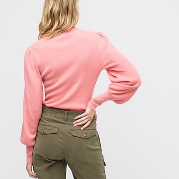 J.Crew Balloon Sleeve Merino Wool Sweater - Picture 2 of 2